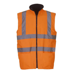 Yoko - Gilet polaire haute visibilité - Homme (Lot de 2) (Orange haute visibilité)