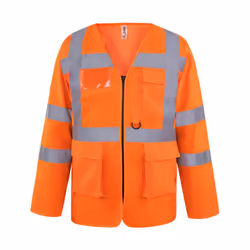 Yoko Executive - Veste de sécurité haute visibilité à manches longues - Homme (Lot de 2) (Orange haute visibilité)