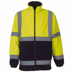 Yoko - Veste polaire haute visibilité - Homme (Lot de 2) (Jaune/Bleu marine)