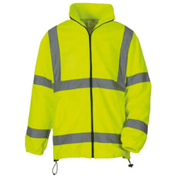 Yoko - Veste polaire haute visibilité - Homme (Lot de 2) (Jaune)