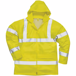 Portwest - Veste de pluie haute visibilité imperméable - Unisexe (Lot de 2) (Jaune)
