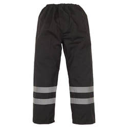 Yoko - Surpantalons de travail imperméable haute visibilité - Homme (Lot de 2) (Noir)