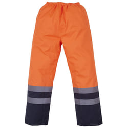 Yoko - Surpantalon imperméable haute visibilité (Lot de 2) (Orange/Bleu marine)