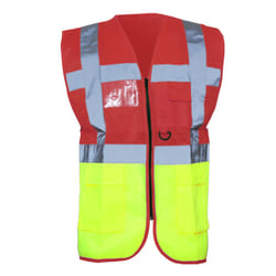 Yoko - Gilets de sécurité - Unisexe (Rouge/ Jaune)