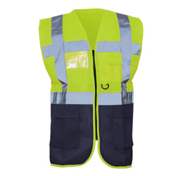 Yoko - Gilets de sécurité - Unisexe (Jaune/ Bleu marine)