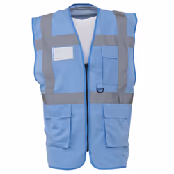 Yoko - Gilets de sécurité - Unisexe (Bleu ciel)