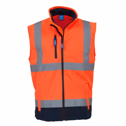Yoko - Gilet haute visibilité - Homme (Lot de 2) (Orange Haute Visibilité)