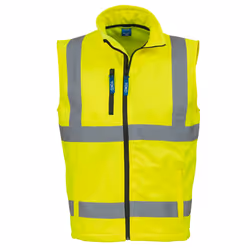 Yoko - Gilet haute visibilité - Homme (Lot de 2) (Jaune haute visibilité)