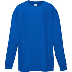 Fruit Of The Loom - T-Shirt à manches longues - Enfant unisexe (Lot de 2) (Bleu royal)