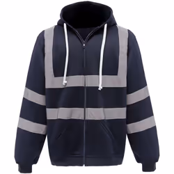 Yoko Hi Visibility - Veste réfléchissante à capuche - Homme (Bleu marine)