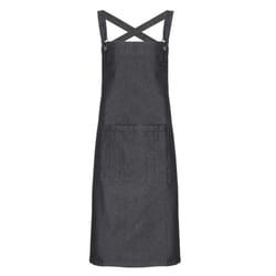 Premier - Tablier de bar dos croisé - Taille unique (Noir jean)