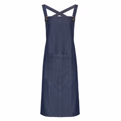 Premier - Tablier de bar dos croisé - Taille unique (Bleu jean)