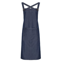 Premier - Tablier de bar dos croisé - Taille unique (Bleu jean)
