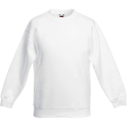 Fruit Of The Loom - Sweatshirt classique - Enfant unisexe (Lot de 2) (Blanc)