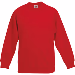 Fruit Of The Loom - Sweatshirt - Enfant unisexe (Lot de 2) (Rouge)