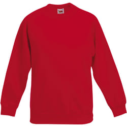 Fruit Of The Loom - Sweatshirt - Enfant unisexe (Lot de 2) (Rouge)