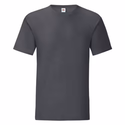 Fruit Of The Loom - T-shirt ICONIC - Hommes (Gris foncé chiné)