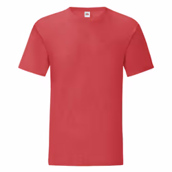 Fruit Of The Loom - T-shirt ICONIC - Hommes (Rouge chiné)