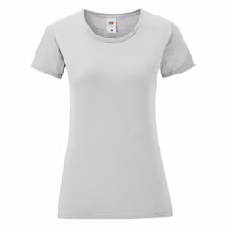 Fruit Of The Loom - T-shirt manches courtes ICONIC - Femme (Gris chiné)