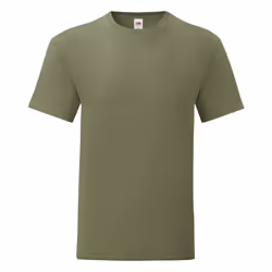 Fruit Of The Loom - T-shirt ICONIC - Hommes (Vert kaki)