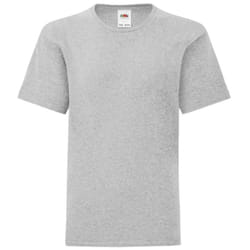 Fruit Of The Loom - T-shirt manches courtes ICONIC -  Unisexe (Gris chiné)