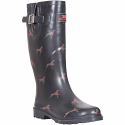 Trespass - Bottes de pluie SAMIRA - Femme (Noir/marron/rouge)