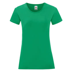 Fruit Of The Loom - T-shirt manches courtes ICONIC - Femme (Vert)