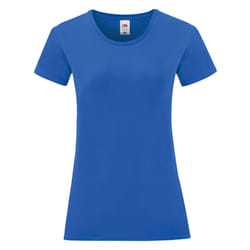Fruit Of The Loom - T-shirt manches courtes ICONIC - Femme (Bleu roi)
