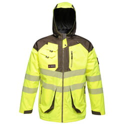 Regatta - Veste imperméable réfléchissante - Homme (Jaune/gris)