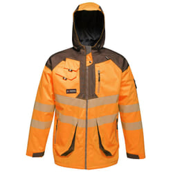 Regatta - Veste imperméable réfléchissante - Homme (Orange/gris)