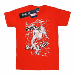Marvel - T-shirt WEB CRAWLER - Homme (Rouge)