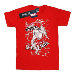 Marvel - T-shirt SPIDER-MAN - Garçon (Rouge)