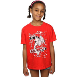 Marvel - T-shirt WEB CRAWLER - Fille (Rouge)