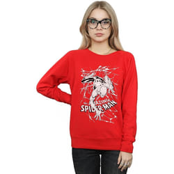 Marvel - Sweat WEB CRAWLER - Femme (Rouge)