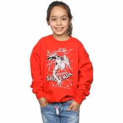 Marvel - Sweat WEB CRAWLER - Fille (Rouge)
