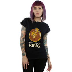 Disney - T-shirt THE LION KING MY DADDY IS KING - Femme (Noir)