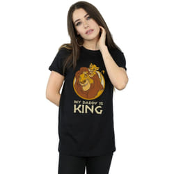 Disney - T-shirt THE LION KING MY DADDY IS KING - Femme (Noir)