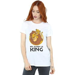 Disney - T-shirt THE LION KING MY DADDY IS KING - Femme (Blanc)