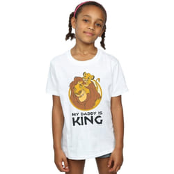 Disney - T-shirt THE LION KING MY DADDY IS KING - Fille (Blanc)