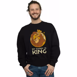 Disney - Sweat THE LION KING MY DADDY IS KING - Homme (Noir)