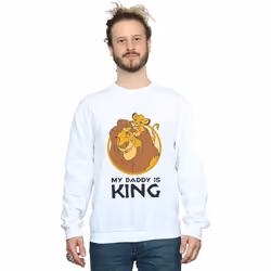 Disney - Sweat THE LION KING MY DADDY IS KING - Homme (Blanc)