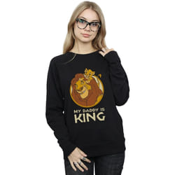 Disney - Sweat THE LION KING MY DADDY IS KING - Femme (Noir)