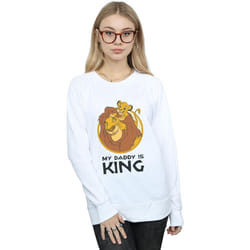 Disney - Sweat THE LION KING MY DADDY IS KING - Femme (Blanc)