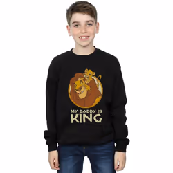 Disney - Sweat THE LION KING MY DADDY IS KING - Garçon (Noir)