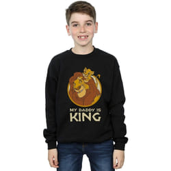 Disney - Sweat THE LION KING MY DADDY IS KING - Garçon (Noir)