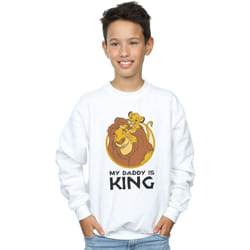 Disney - Sweat THE LION KING MY DADDY IS KING - Garçon (Blanc)