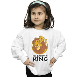 Disney - Sweat THE LION KING MY DADDY IS KING - Fille (Blanc)