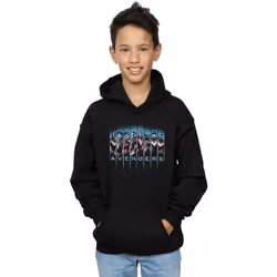 Marvel - Sweat à capuche AVENGERS ENDGAME ASSEMBLE - Garçon (Noir)
