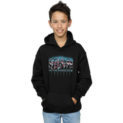 Marvel - Sweat à capuche AVENGERS ENDGAME ASSEMBLE - Garçon (Noir)