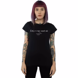 Disney - T-shirt LIFE'S A MAGIC CARPET RIDE - Femme (Noir)